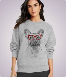 Nerdy Frenchie - Sport Grey