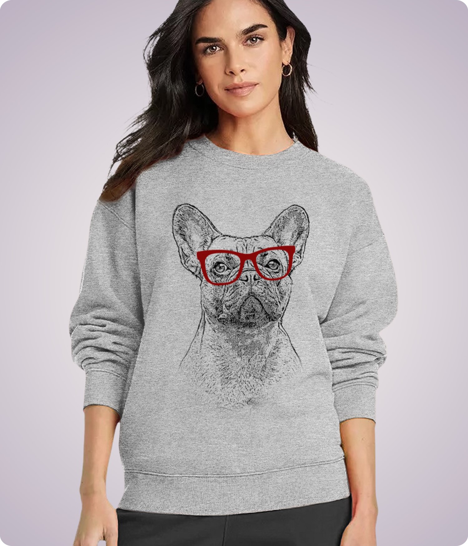 Nerdy Frenchie - Sport Grey