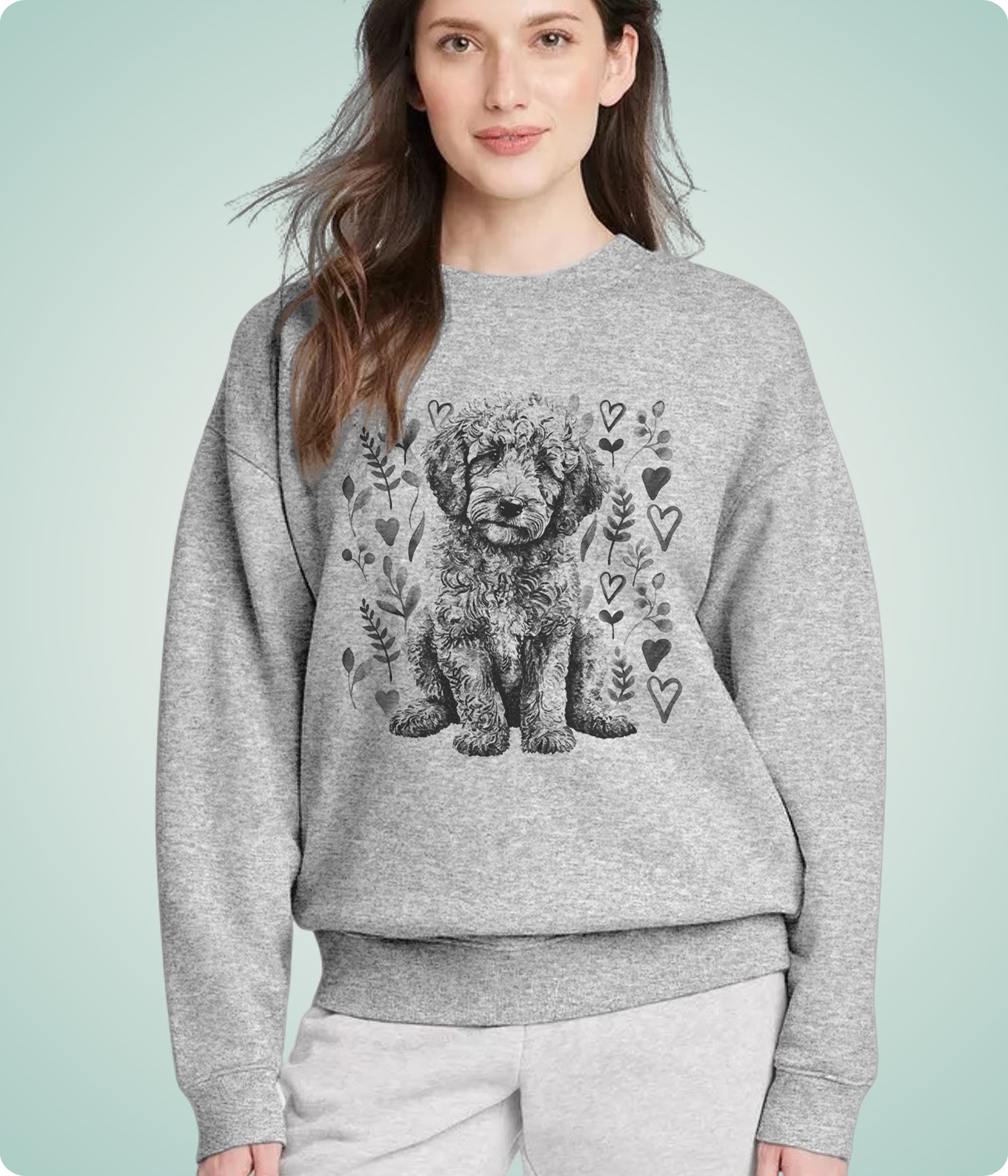 Goldendoodle Heart Sweatshirt